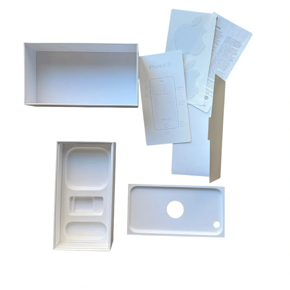 EMPTY BOX ONLY Apple iPhone 6S  Genuine Apple Rose Gold 64GB Box Sticker Decal